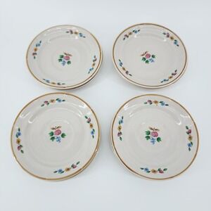 Vintage Heartland Saucer 8pc Lot China 6.25 Fruit & Floral Cottagecore Dish Set